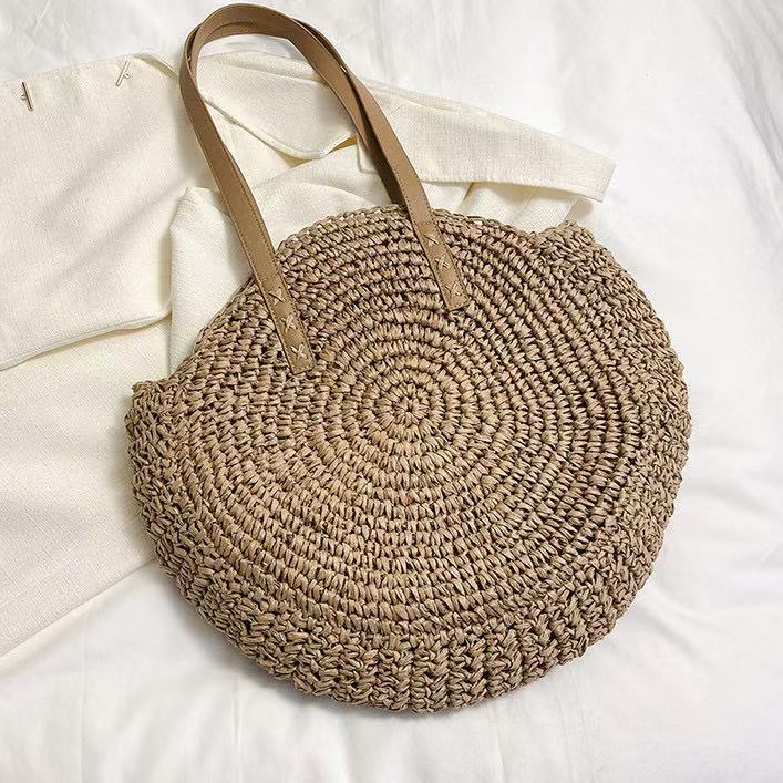 Round Macrame Beach Bag Bowlift