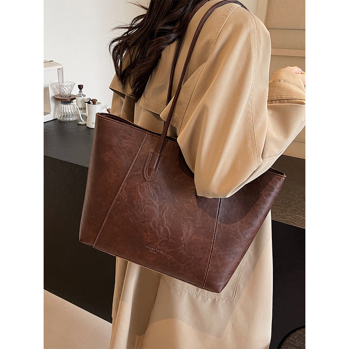 Premium Leather Tote Bag Bowlift