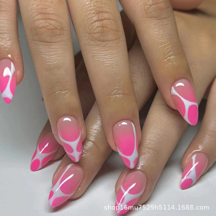 Artistic Abstract Press-On Nails Bowlift