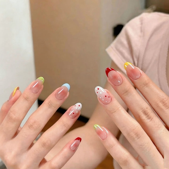 Whimsical Bunny-Themed Press-On Nail Art Set Bowlift