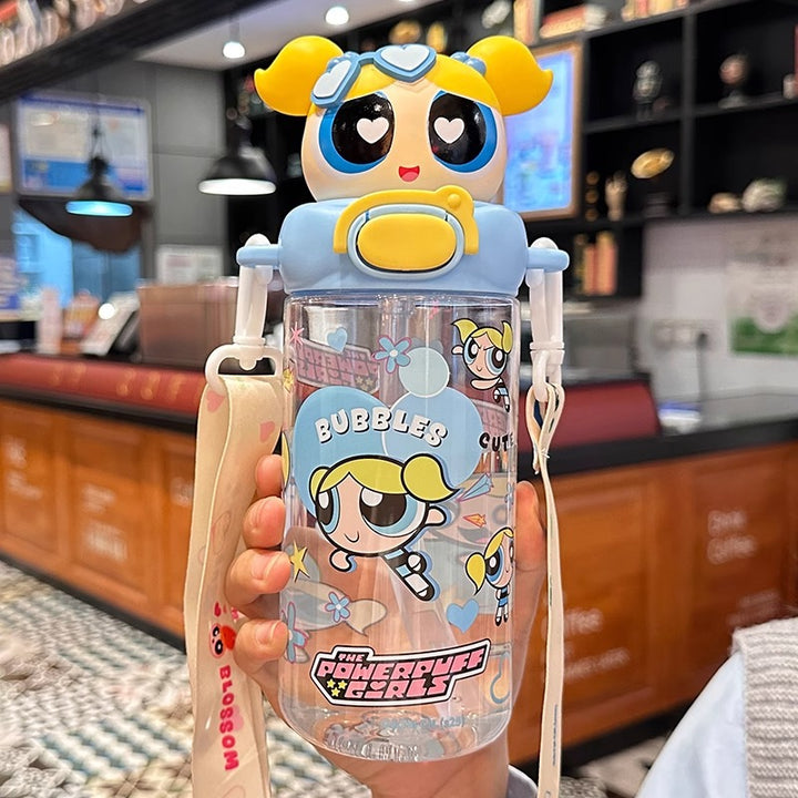 Ladies interactive drinking bottle with character design Bowlift