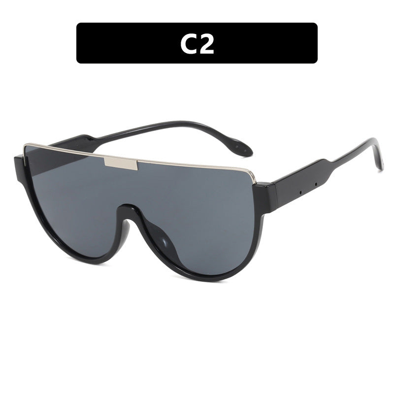 Women's futuristic sports sunglasses with high-gloss frame Bowlift