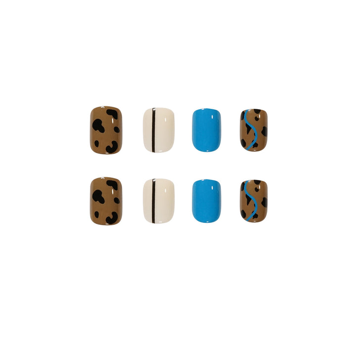Creative Nail Art with Playful Patterns Bowlift