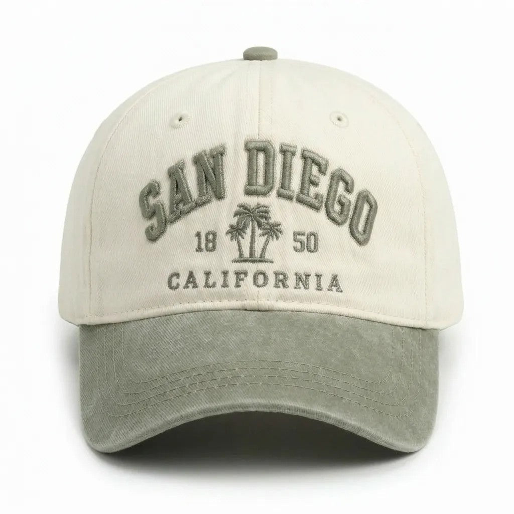 Women's stylish cotton cap with embroidered lettering Bowlift