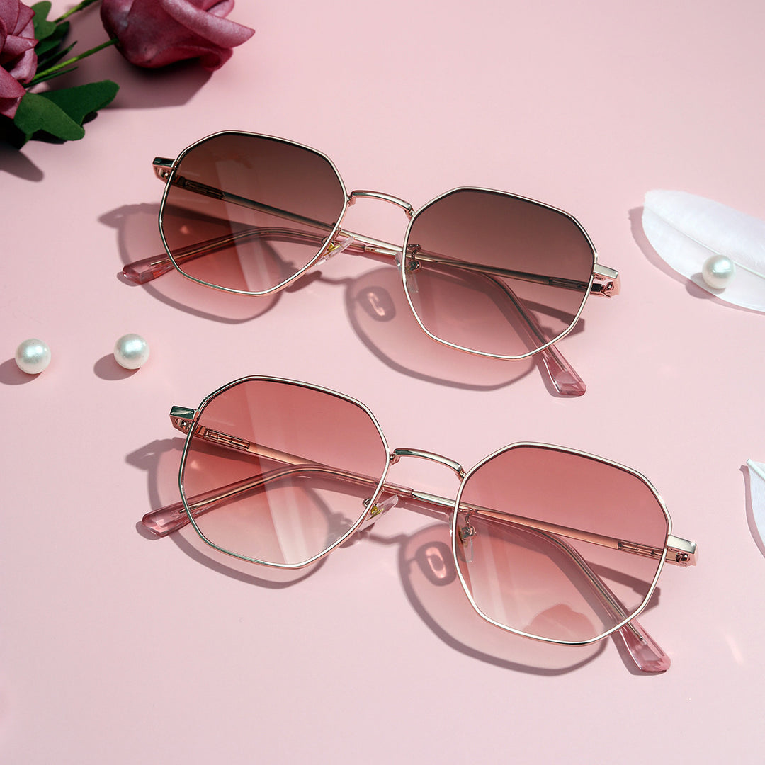 Women's fashionable sunglasses with oval frame and polarized lenses Bowlift