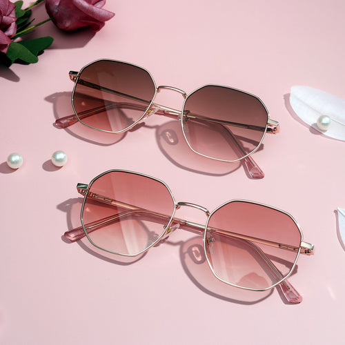Women's fashionable sunglasses with oval frame and polarized lenses Bowlift