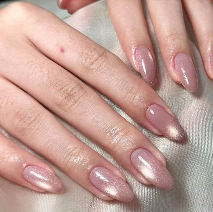 Artificial nails with sparkling finish and elegant design Bowlift