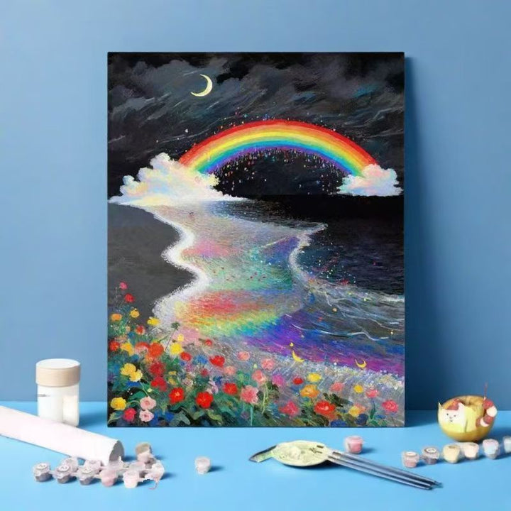 Rainbow Ocean Landscape Art Print Bowlift