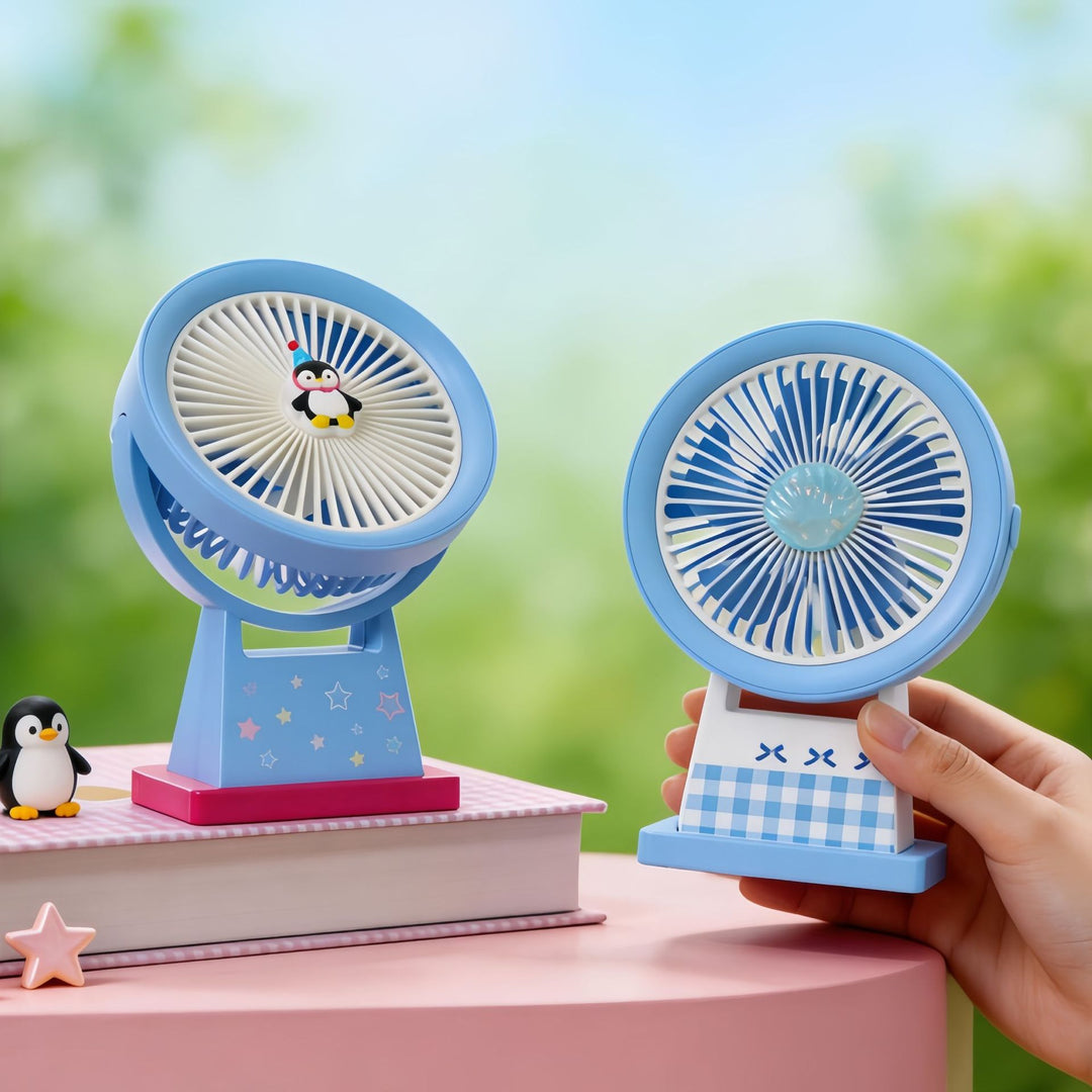 Ladies portable USB table fan with cute animal design Bowlift