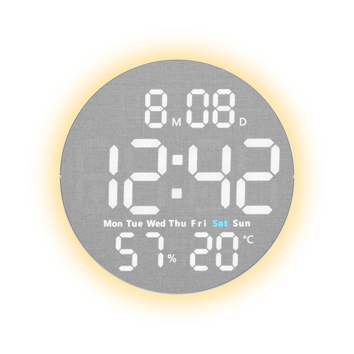 Innovative wooden digital alarm clock Bowlift