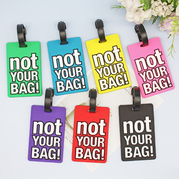 Unisex Luggage Tag with Humorous Design Bowlift