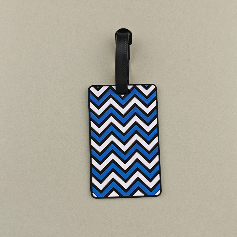 Unisex Chevron Pattern Travel Luggage Tag Bowlift