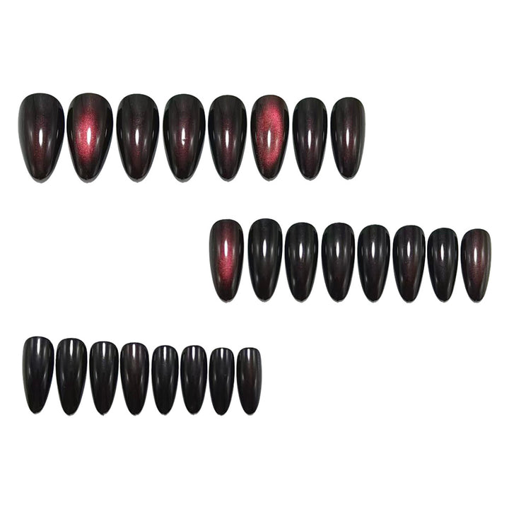 Artificial nails with high-gloss finish and gradient Bowlift