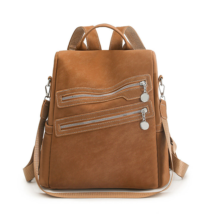 Stylish Multi-Zippered Backpack Bowlift