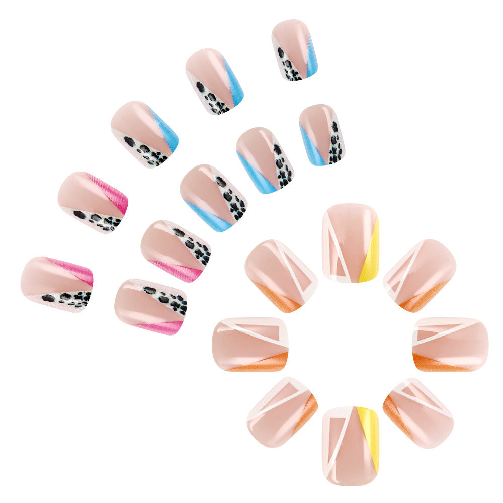 Creative Geometric Press-On Nails Bowlift