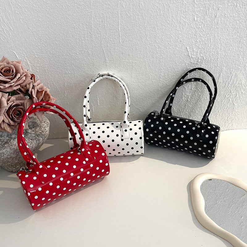 WoChic Structured Polka Dot Handbag Bowlift