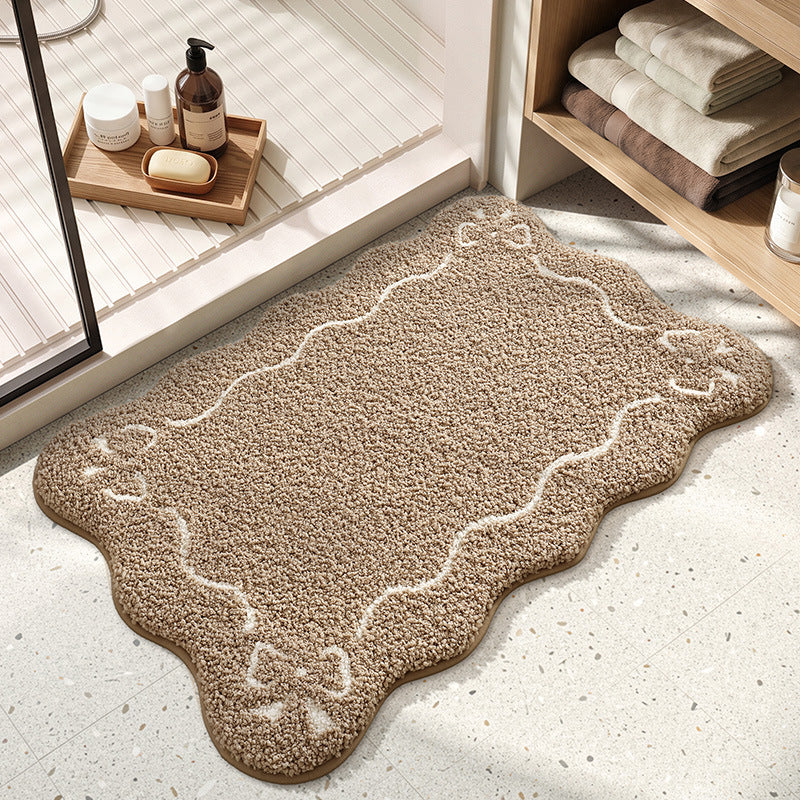 Decorative Scalloped Bath Mat Bowlift