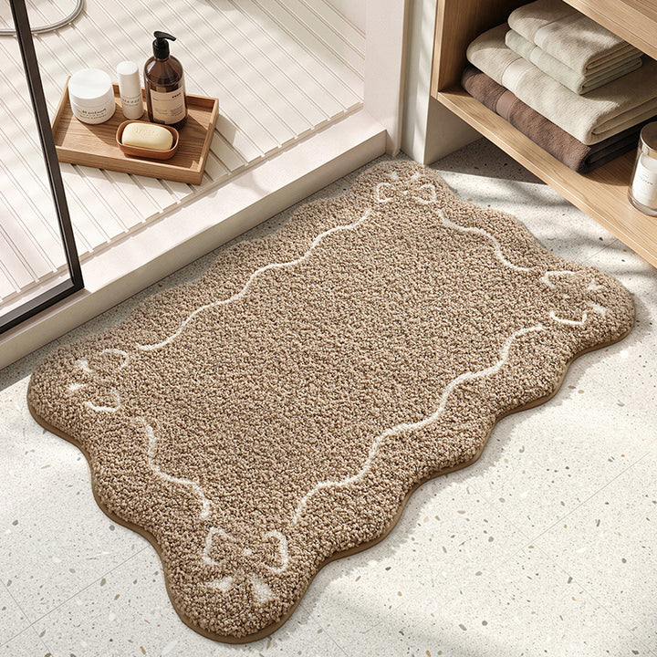 Decorative Scalloped Bath Mat Bowlift