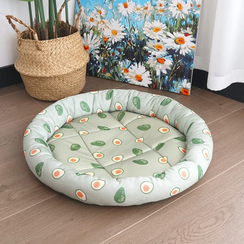 Avocado-Themed Cat Bed