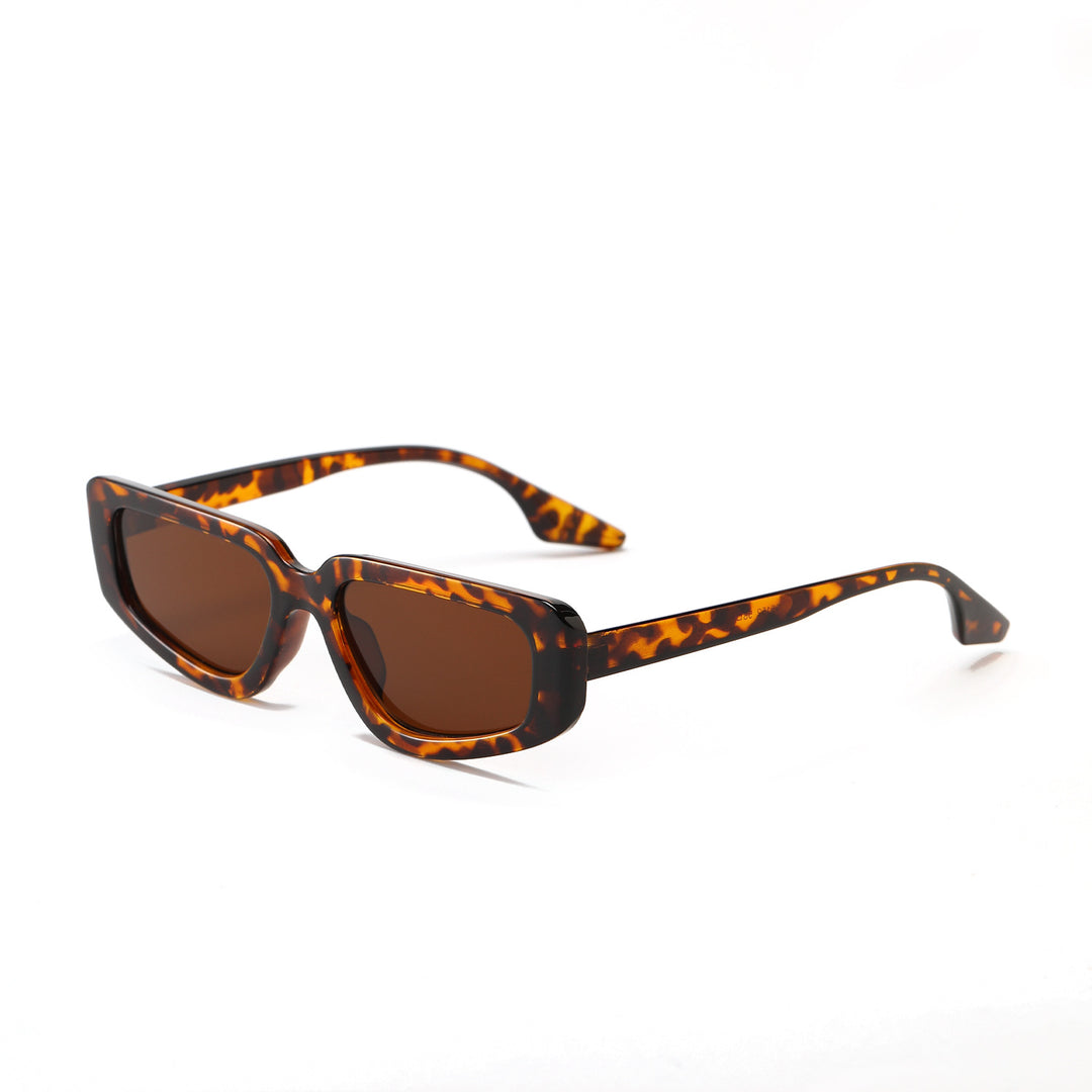 Women's stylish square sunglasses with modern high-gloss plastic frame Bowlift