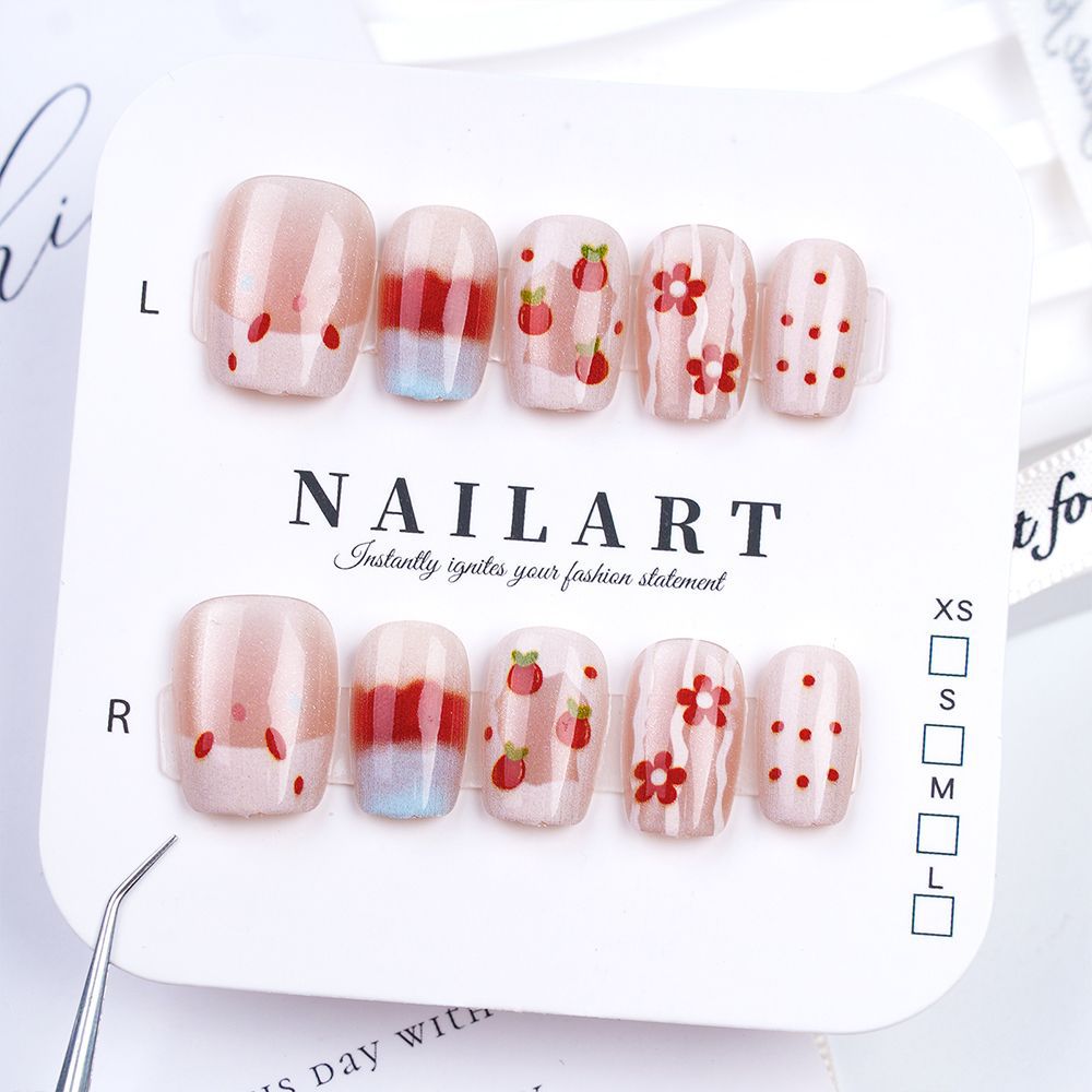 Artistic 3D Butterfly Press-On Nail Set Bowlift