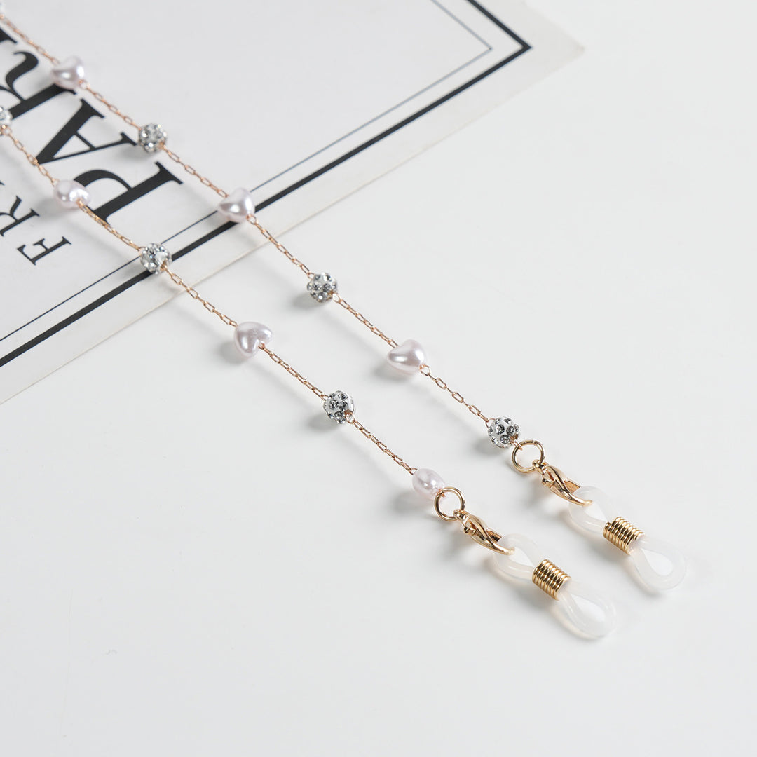 Elegantly Beaded Eyewear Chain Bowlift