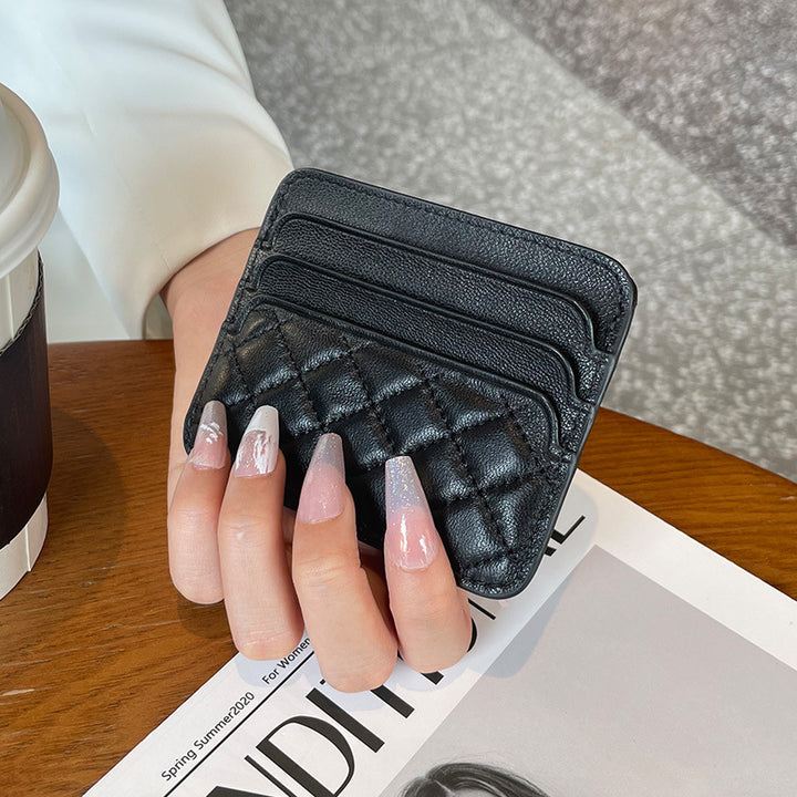 QuiltedLeather Cardholder Bowlift