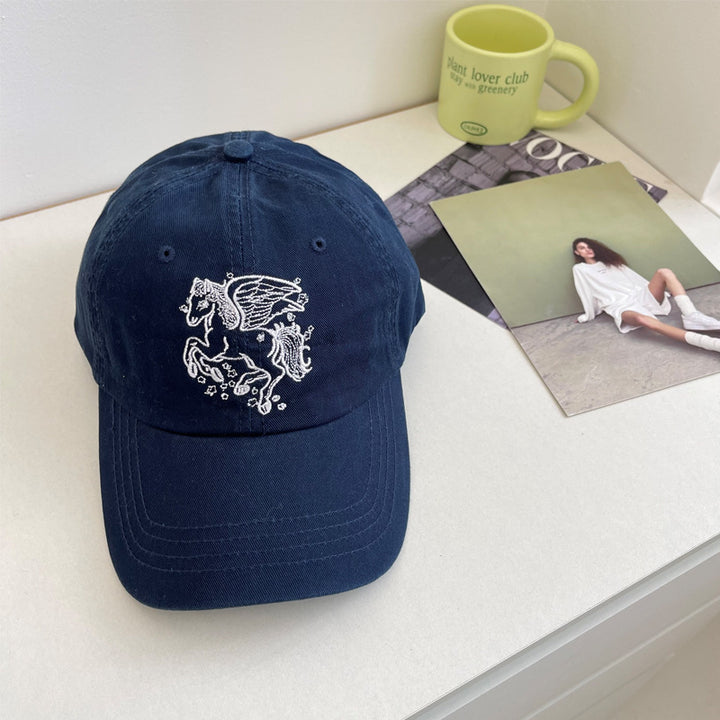 Women's Embroidered Pegasus Baseball Cap Bowlift