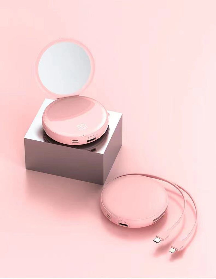 Portable mirror with USB charging function Bowlift