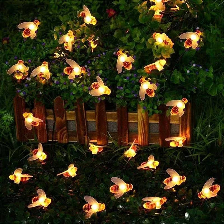 Decorative Bee Solar String Lights Bowlift