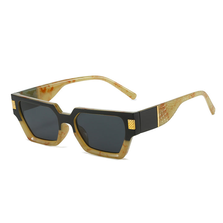 Ladies fashionable sunglasses with unique geometric frame and luxurious details Bowlift