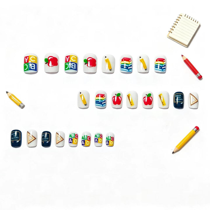 Educational Theme Nail Art Bowlift