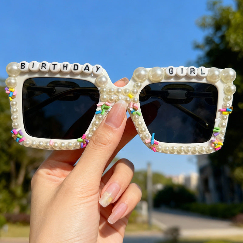 Playful Birthday-Themed Statement Sunglasses Bowlift