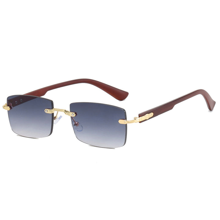 Ladies fashionable square sunglasses with exquisite gold frame Bowlift