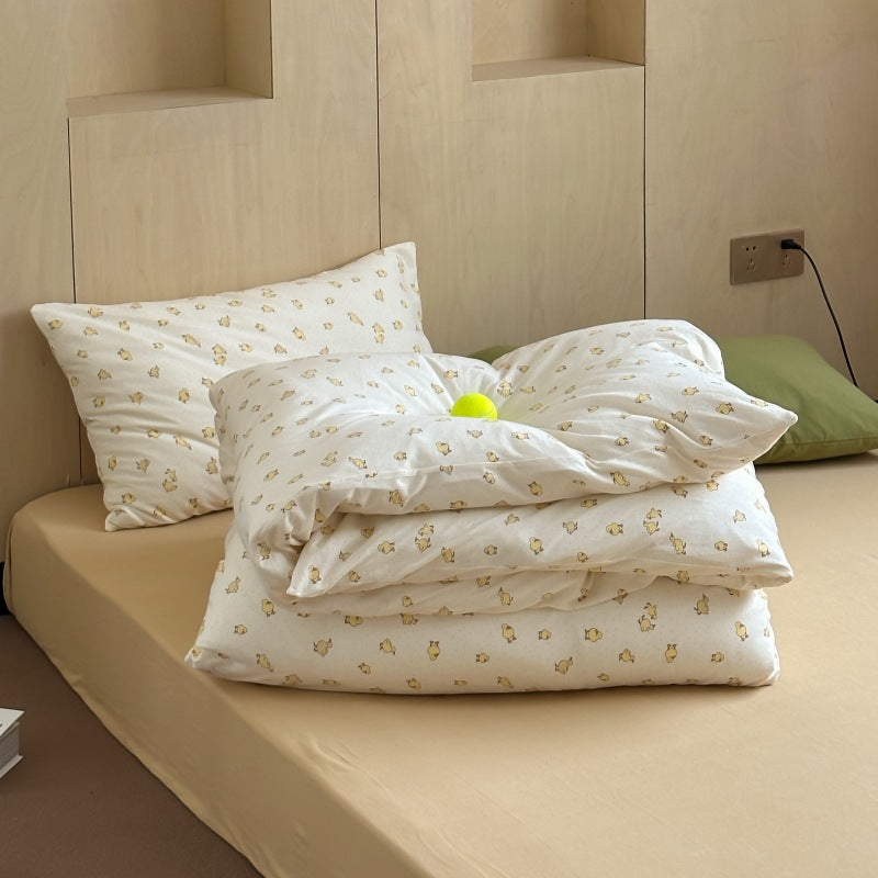 Unisex cotton pillowcase with cheerful bear design Bowlift