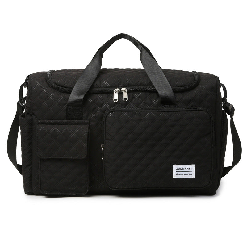 Spacious Sport Duffel Bag With Textured Surface Bowlift