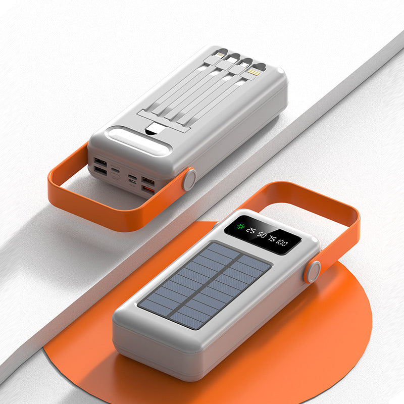 Solar power bank with versatile connection options and intelligent charging technology Bowlift