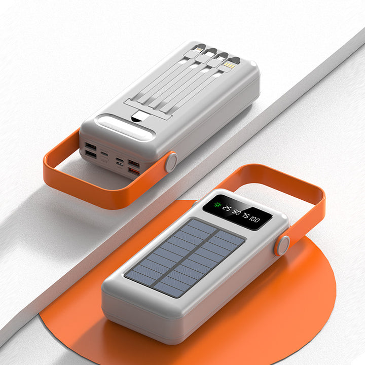 Solar power bank with versatile connection options and intelligent charging technology Bowlift