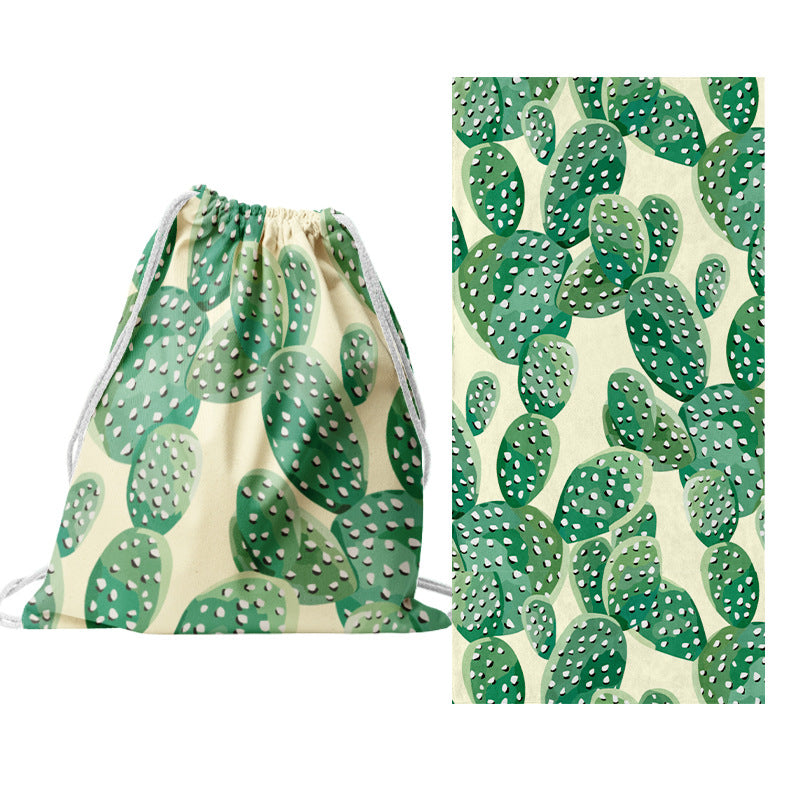 Drawstring bag with creative cactus design Bowlift