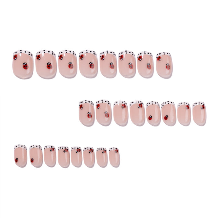 Artistic nail art with ladybug designs Bowlift