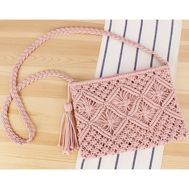 Hand-manipulated Macramé Crossbody Bag Bowlift