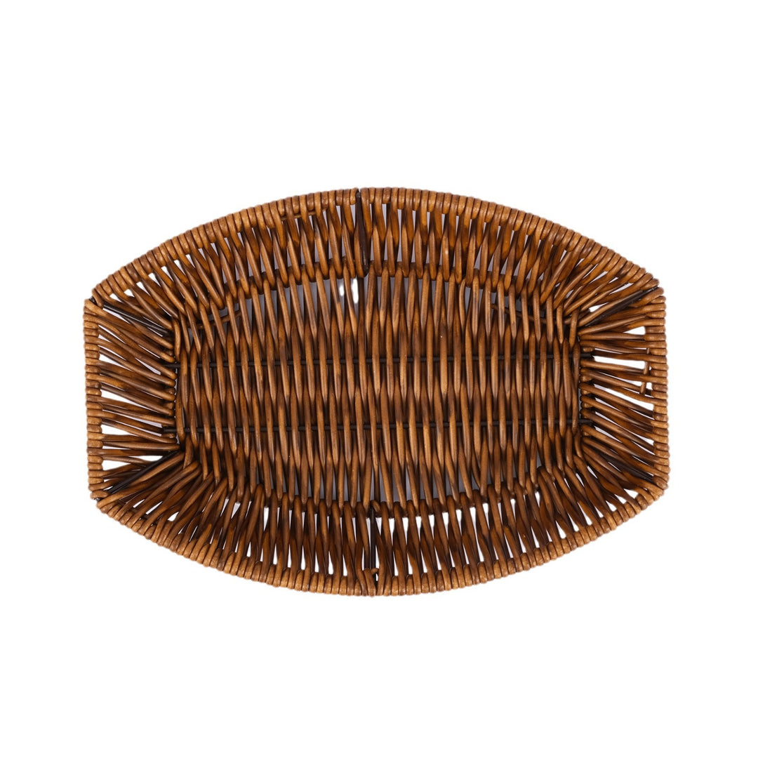 Handcrafted Oval Woven Basket Bowlift