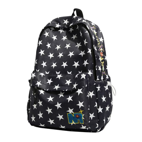 Star-Patterned Casual Backpack Bowlift