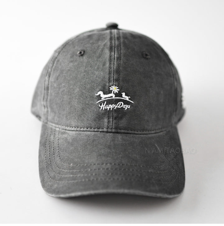 Women's Lightweight Cotton Embroidered Cap Bowlift