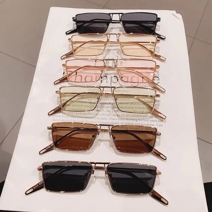 Fashionable Rectangular Sunglasses Bowlift