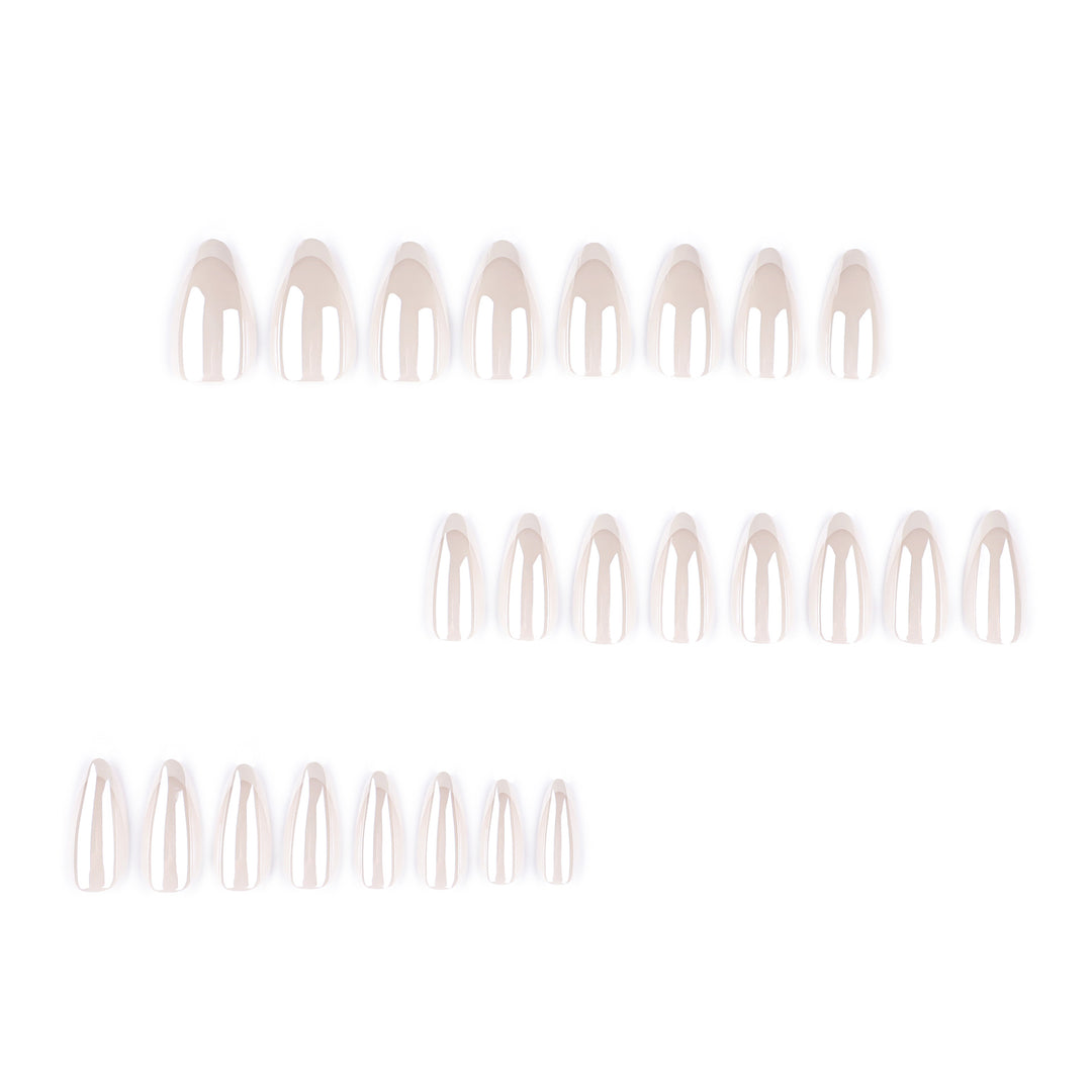 Artistic stiletto nails with elegant French tip embellishments Bowlift