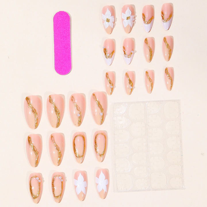 Elegant Floral Nail Art Design Bowlift
