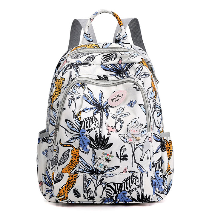 Fun Printed Multi-Compartment Backpack Bowlift