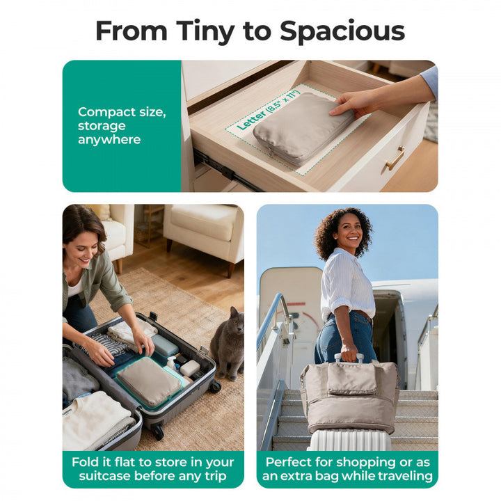 Stylish Multi-Functional Travel Tote Bowlift