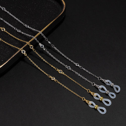 Decorative Eyewear Chain with Gem Detailing Bowlift